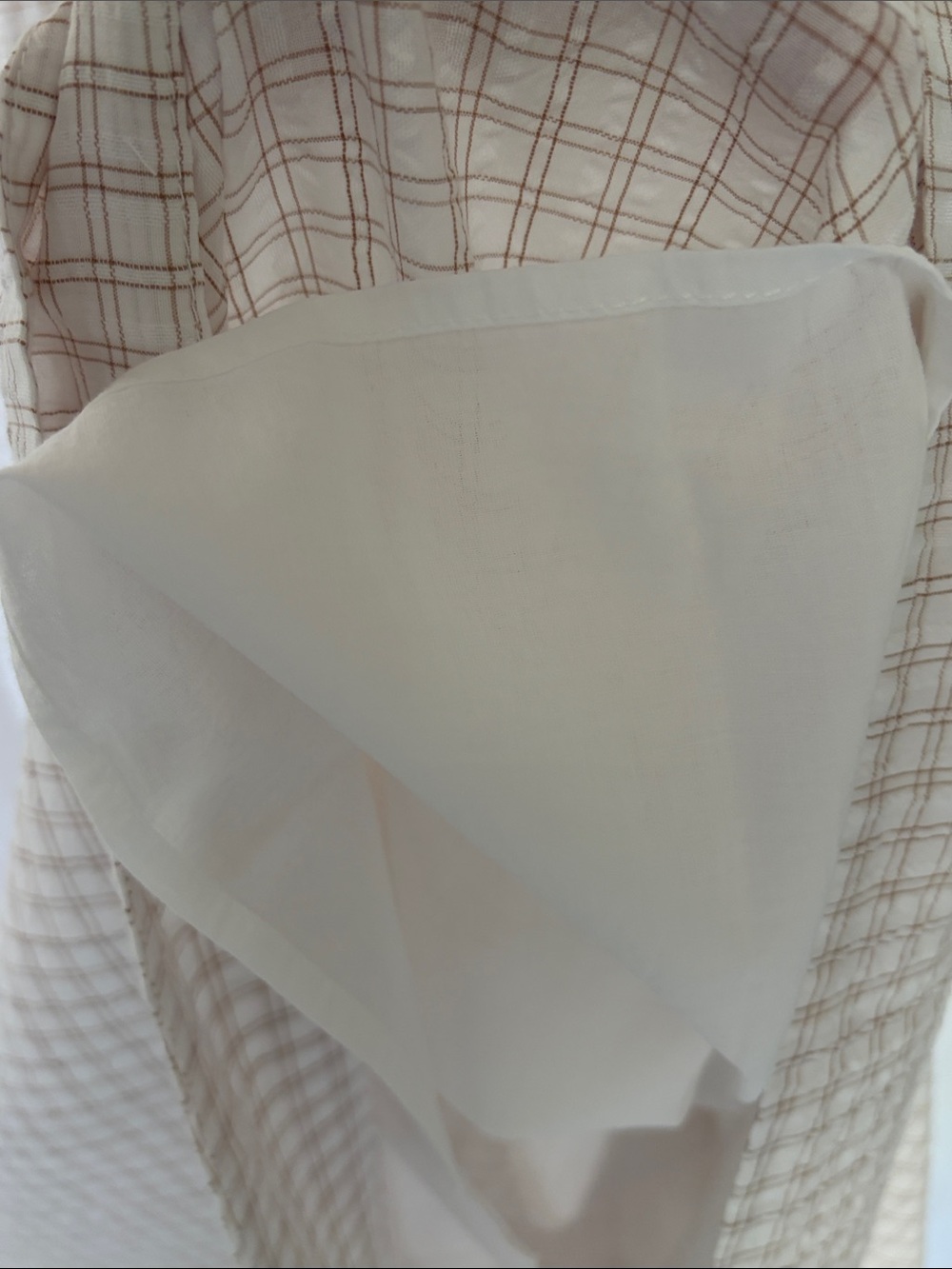Abercrombie & Fitch White Smocked Dress Top - Picture 6 of 8